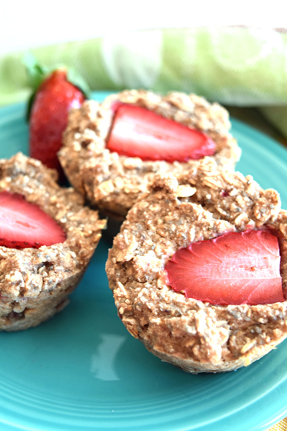 Vegan Strawberry Chia Seed Muffins - Beaming Banana
