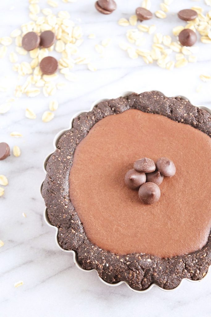 Vegan Chocolate Truffle Tart - Beaming Banana