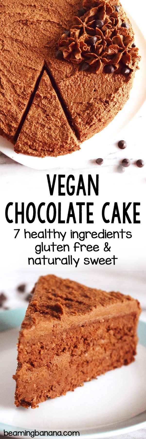 Vegan Chocolate Cake - Beaming Banana